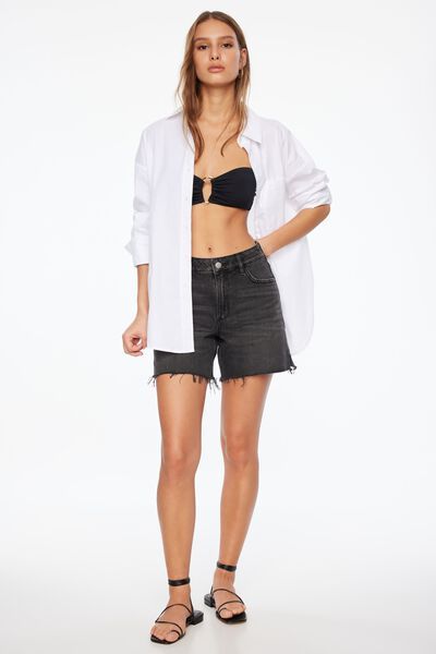 Trouser Shorts With Pleats Brobei