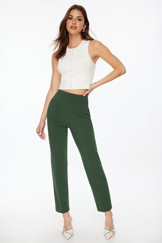 Tie Side Cut Out Straight Leg Jogger