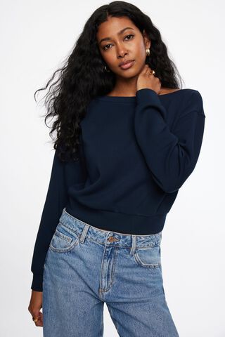 BLENCOT Women Half Zip Oversized Sweatshirts Long Sleeve Fleece Workout  Pullover Sweaters M Black : : Clothing, Shoes & Accessories
