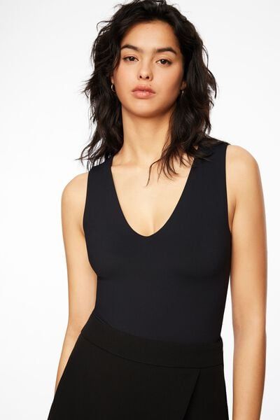 Short Sleeve Deep V Plunge Eyelash Lace Chemise (Small) Black at   Women's Clothing store
