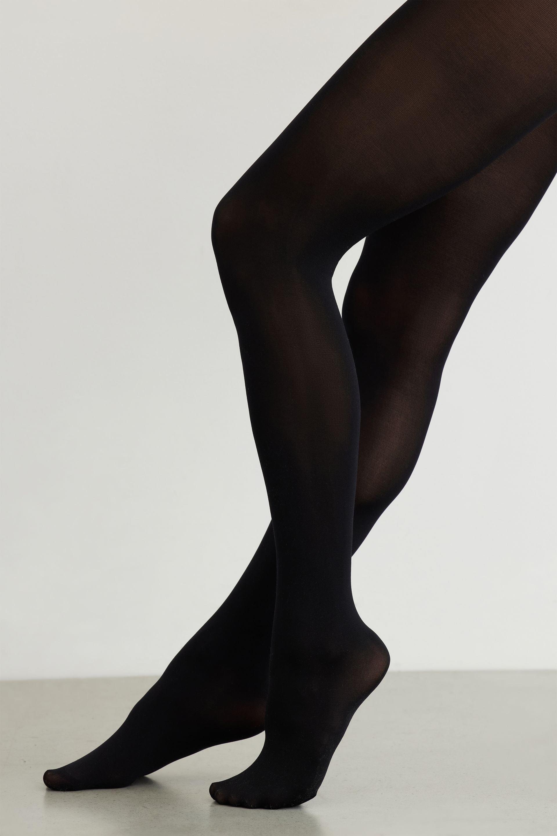 West Loop Black Opaque Tights, Delivery Near You