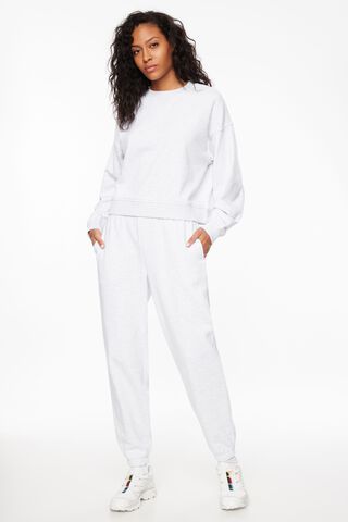 Ribbed Terry Sweatpants / Cloud