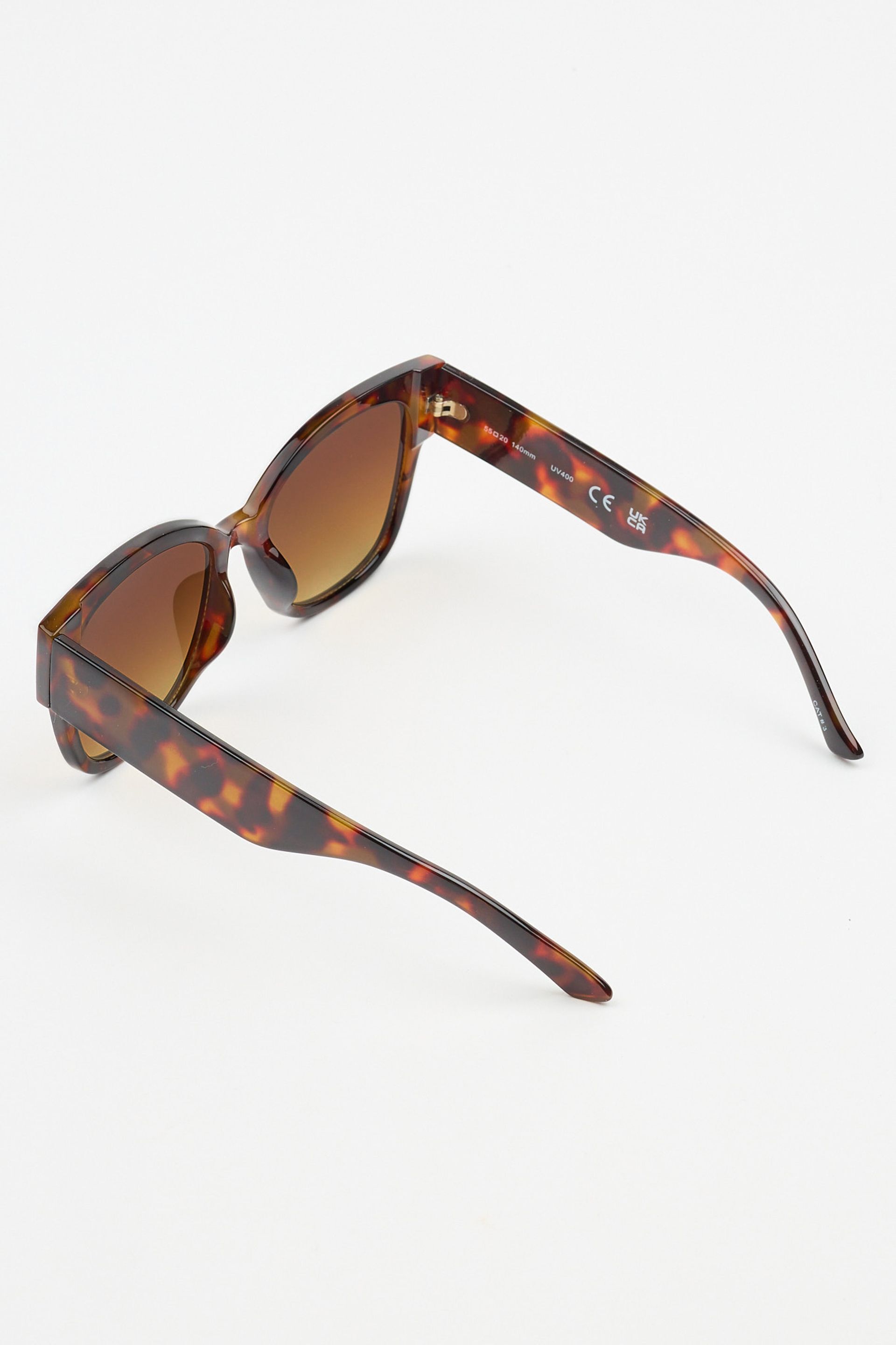 Oversized Wide Temple Sunglasses