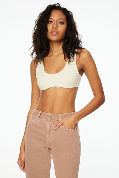 Sweet Knot Bustier Top in Cream - Retro, Indie and Unique Fashion
