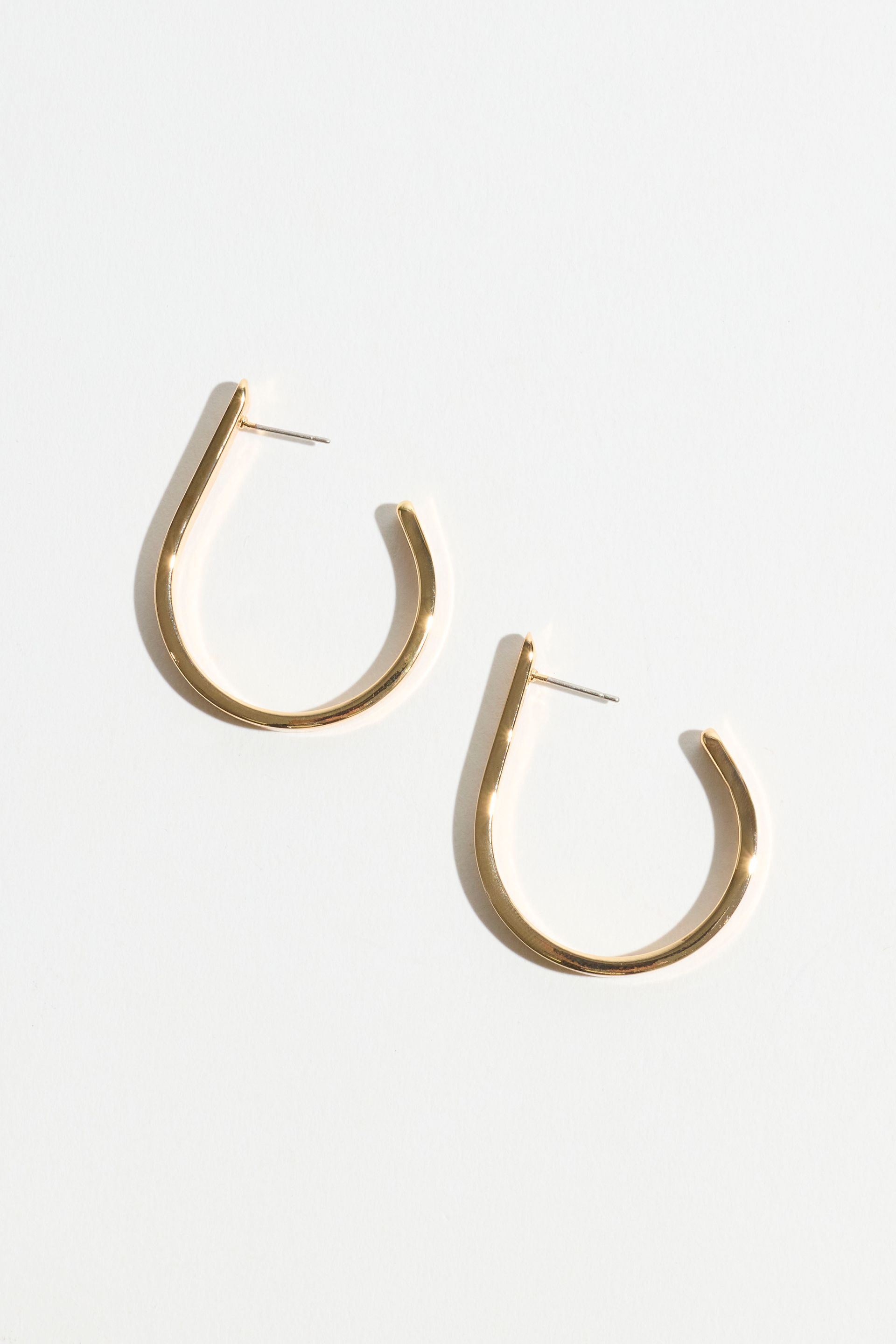 Open Loop Hoop Earrings