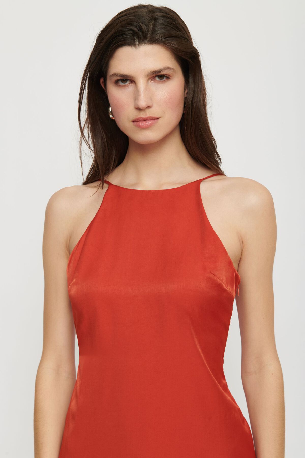 Dynamite Athena Mini Bow-Back Slip Dress. 4