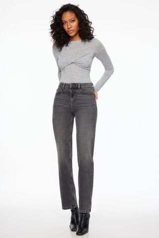A New Day Jeans Women's Size 10 Gray Denim Stretch Straight Leg