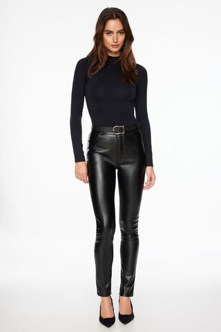 Ladies Leather Pants Sexy Skinny Legging Stretch PU Leather Faux Leather  Pants Women Black Faux Leather Biker Pants (Color : Red Wine, Size :  X-Large) : : Clothing, Shoes & Accessories
