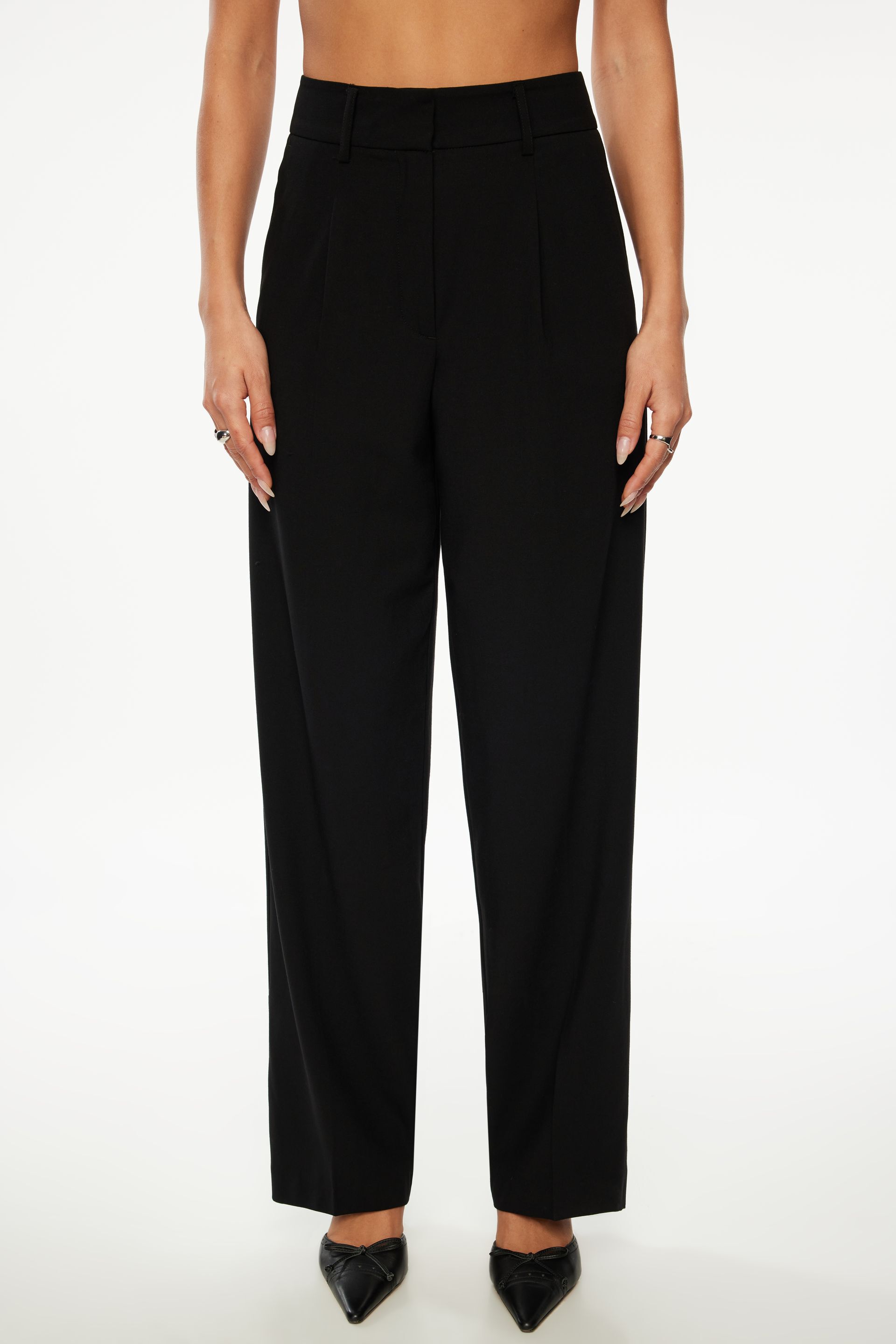 Sofia Pleated Straight Leg Pants