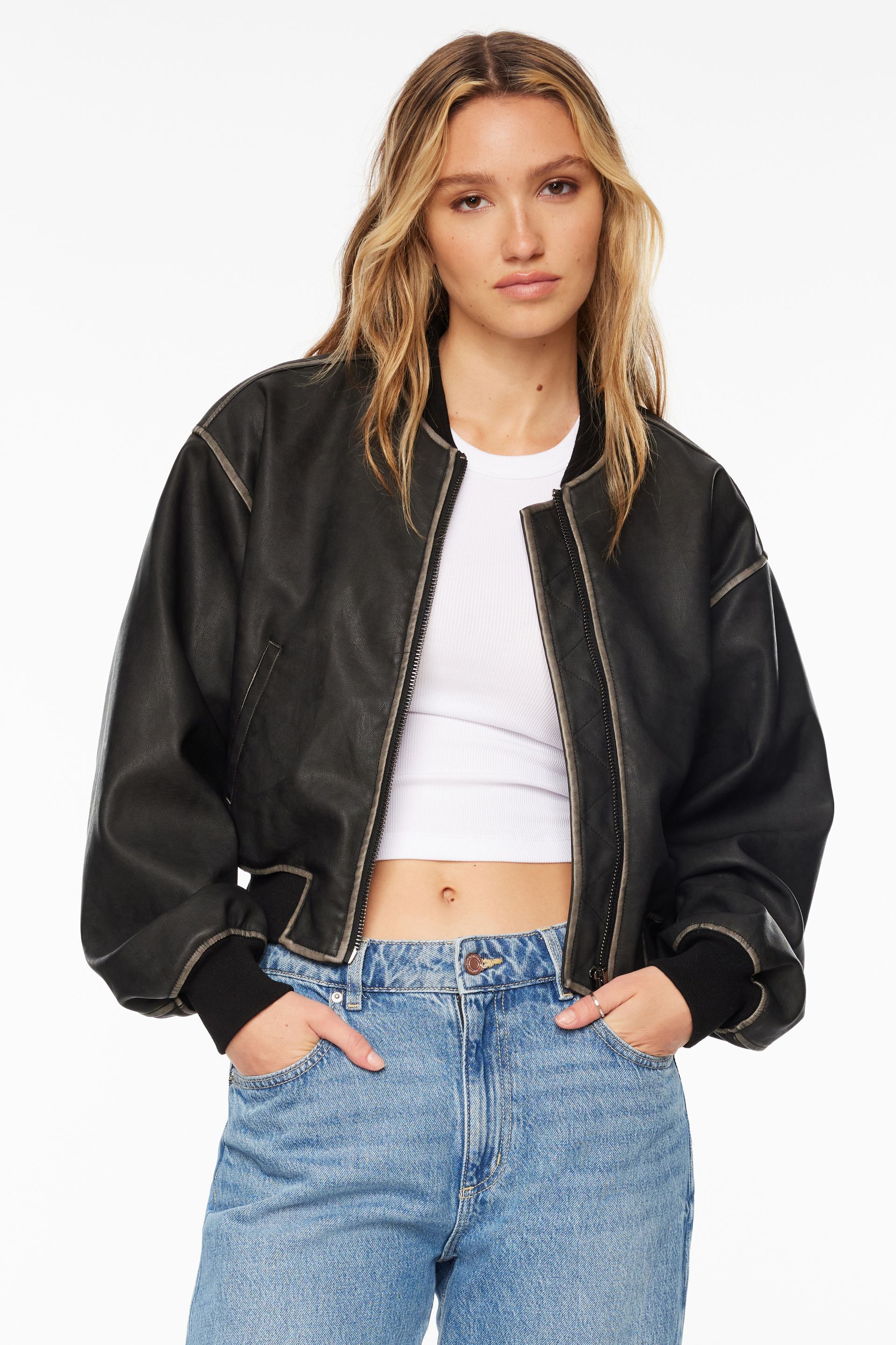 Faux Leather Jackets | Shop Women's Outerwear | Dynamite CA