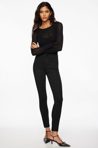 H&M Black Denim Low-Waist Jeggings/Jeans Skinny Women's Size 25/30