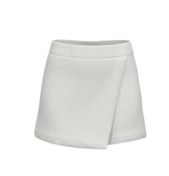 white Peyton asymmetric skort