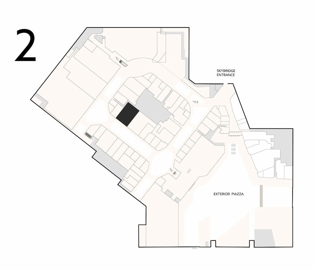 Plan d'étage du deuxième niveau de Royalmount.