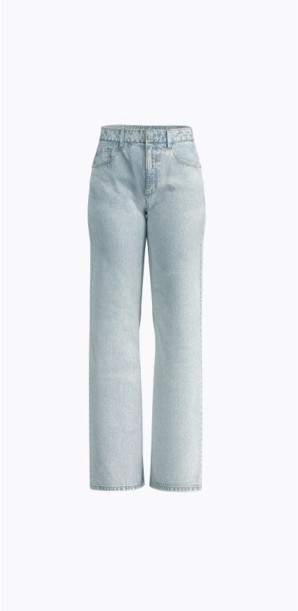 Wide-leg jeans.