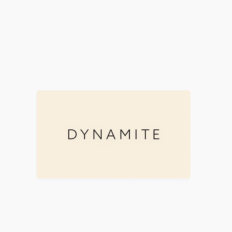 Dynamite physical gift card.