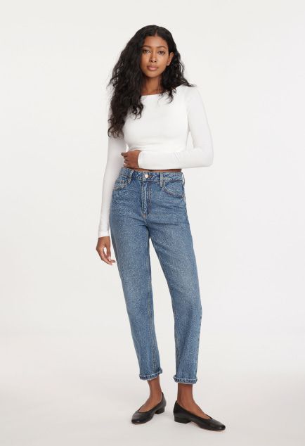 Daydreaming High Rise Mom Jeans - Light Blue Wash