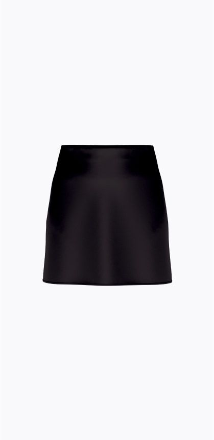 Black mini skirt.