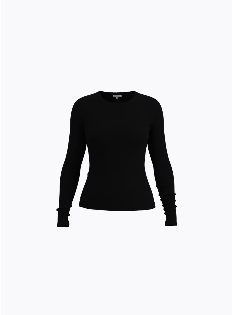 Black long sleeve t-shirt.