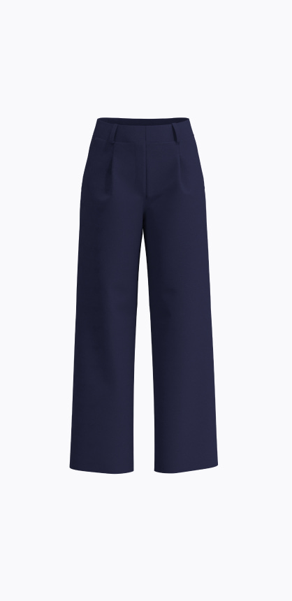 Navy relaxed pants.
