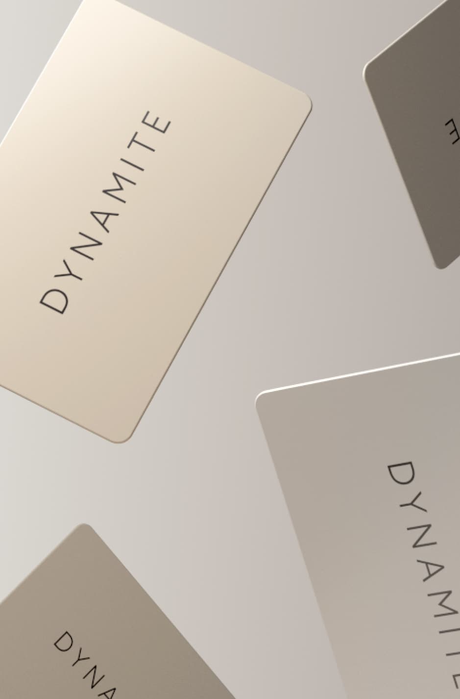 Floating Dynamite gift cards.